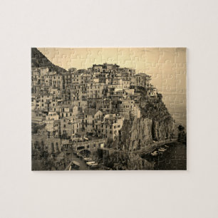 Manarola in Sepia Tones - Italië - 8 x 10 - 110 st Legpuzzel