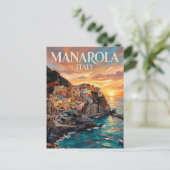 Manarola Italië Briefkaart (Staand voorkant)
