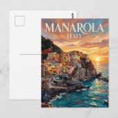 Manarola Italië Briefkaart (Voorkant / Achterkant)
