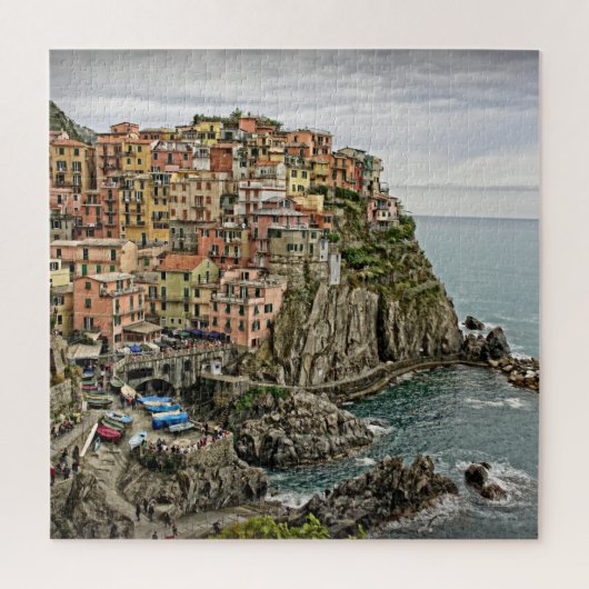 Manarola, Italië - Cinque Terre - 20x20 - 676 pcs Legpuzzel (Verticaal)