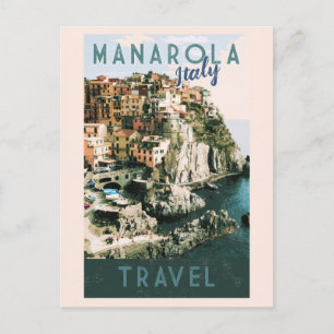 Manarola Italië Cinque Terre Travel Briefkaart