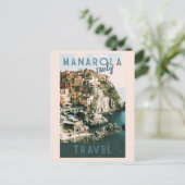  Manarola Italië Cinque Terre Travel Briefkaart (Staand voorkant)