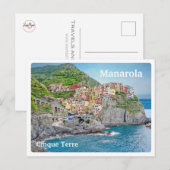 MANAROLA - Italië - CINQUE TERRE - uitzichten - Briefkaart (Voorkant / Achterkant)