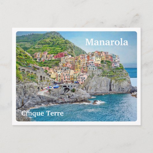 MANAROLA - Italië - CINQUE TERRE - uitzichten - Briefkaart (Voorkant)