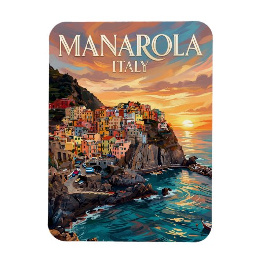 Manarola Italië Magneet (Verticaal)