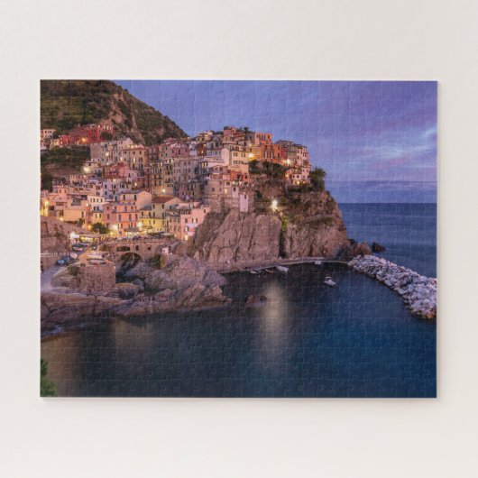Manarola Italië Town Cliff Homes Legpuzzel (Horizontaal)
