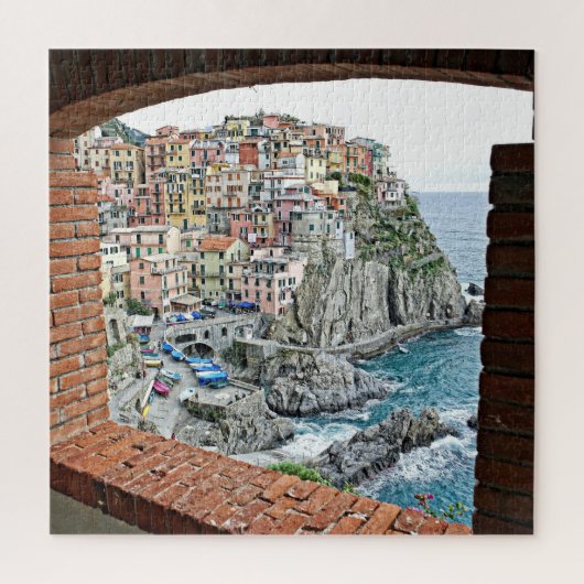 Manarola, Italië - Uitzicht Window - 676 pcs. Legpuzzel (Verticaal)