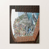 Manarola, Italië - Window Uitzicht - 11x14 - 252 p Legpuzzel (Verticaal)