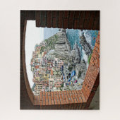 Manarola, Italië - Window Uitzicht - 16x20 - 520 p Legpuzzel (Verticaal)