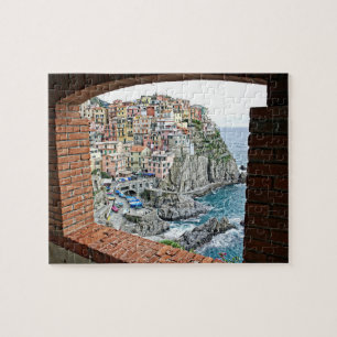 Manarola, Italië - Window Uitzicht - 8 x 10 - 110 Legpuzzel