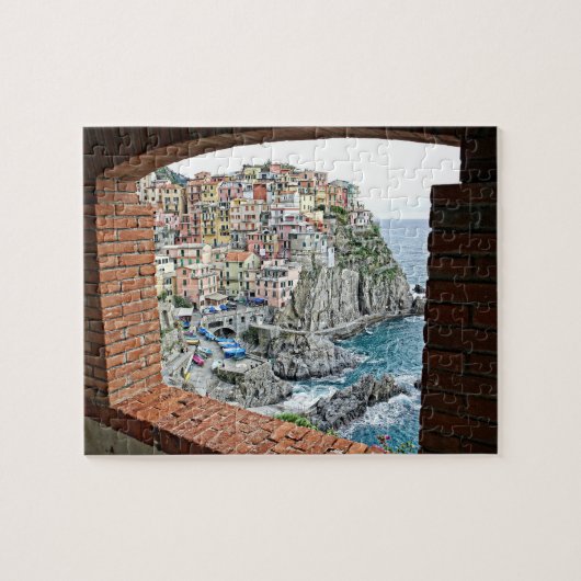 Manarola, Italië - Window Uitzicht - 8 x 10 - 110  Legpuzzel (Horizontaal)