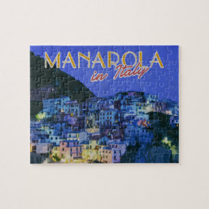 Manarola Italy Summer Travel Briefkaart Legpuzzel