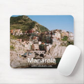 Manarola Panoramic Uitzicht Mousepad Muismat (Met muis)