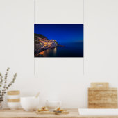 Manarola-stad in de Cinque Terre 's avonds Poster (Keuken)