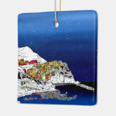 Manarola Village Italië Keramisch Ornament (Links)