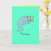 Manasee - Beheren met Wenskaart bril Kaart (Gele Bloem)