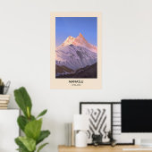 Manaslu Berg Himalaya Poster (Thuiskantoor)