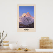 Manaslu Berg Himalaya Poster (Keuken)