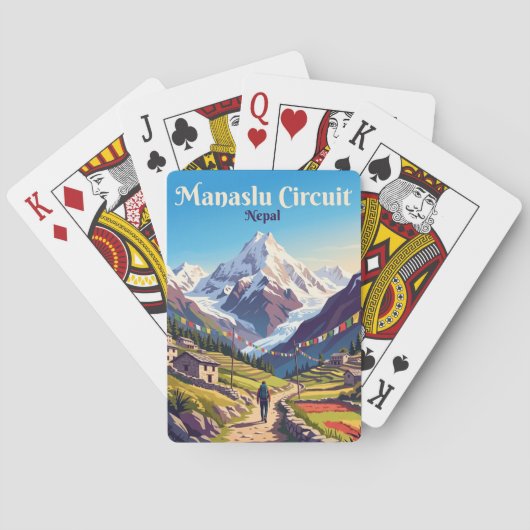 Manaslu Circuit Nepal Pokerkaarten (Achterkant)