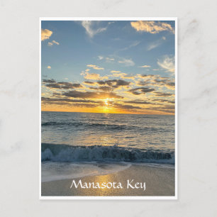 Manasota Key Sunset Englewood Beach Florida Briefkaart