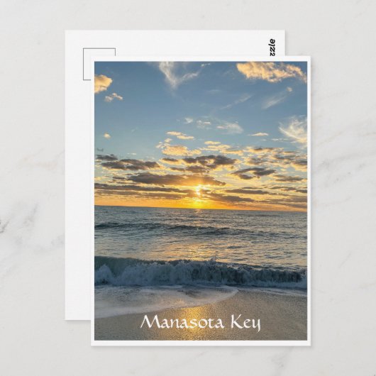 Manasota Key Sunset Englewood Beach Florida Briefkaart (Voorkant / Achterkant)