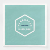 Manasquan Beach Badge Napkin Servet (Voorkant)