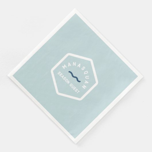 Manasquan Beach Badge Napkins Servet (Hoek)