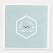 Manasquan Beach Badge Napkins Servet (Voorkant)