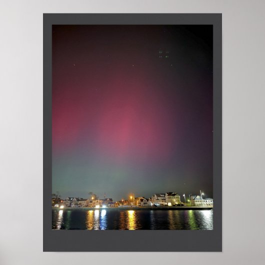 Manasquan Inlet Aurora Borealis Poster (Voorkant)