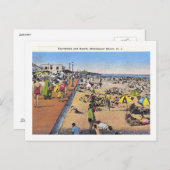Manasquan, New Jersey, Boardwalk, Vintage Briefkaart (Voorkant / Achterkant)