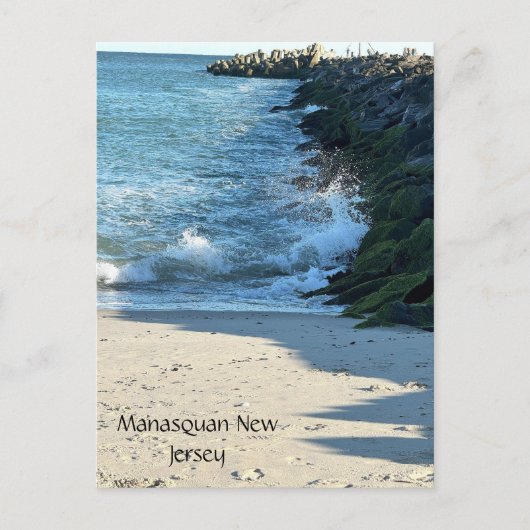 Manasquan New Jersey Jetty Briefkaart (Voorkant)