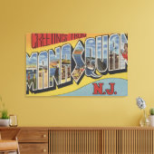 Manasquan, New Jersey - Large Letter Scenes 2 Canvas Afdruk (Insitu (Woonkamer))