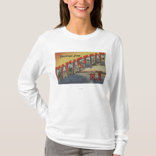 Manasquan, New Jersey - Large Letter Scenes 2 T-shirt