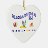 Manasquan NJ - Spelling op zee Keramisch Ornament (Rechts)