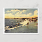 Manasquan NJ, Strandscène 1954 Briefkaart (Voorkant)