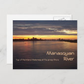 Manasquan River op Dawn Briefkaart (Voorkant / Achterkant)