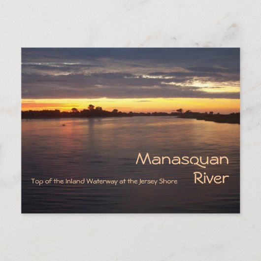 Manasquan River op Dawn Briefkaart (Voorkant)