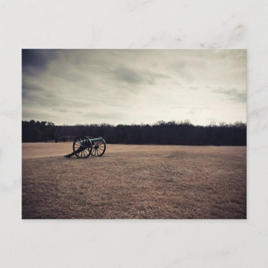Manassas Battlefield Cannon Briefkaart (Voorkant)