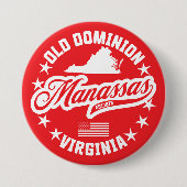 Manassas, Virginia Ronde Button 7,6 Cm (Voorkant)