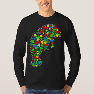 Manate Funny Puzzle Animals Autisme T-shirt