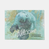 Manate Painting Beach House Welcome Mat (Voorkant)