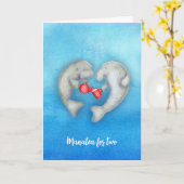 'Manatea for two' schattige thee drink mestatenkaa Kaart (Gele Bloem)