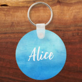 'Manatea for two' tea drink beheert de sleutelring Sleutelhanger (Achterkant)