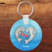 'Manatea for two' tea drink beheert de sleutelring Sleutelhanger (Voorkant)