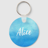 'Manatea for two' tea drink beheert de sleutelring Sleutelhanger (Achterkant)