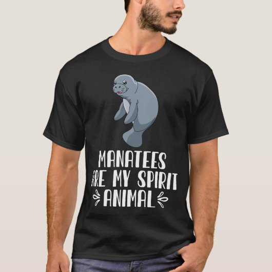 Manateboarden zijn mijn dierbare dieren t-shirt (Voorkant)