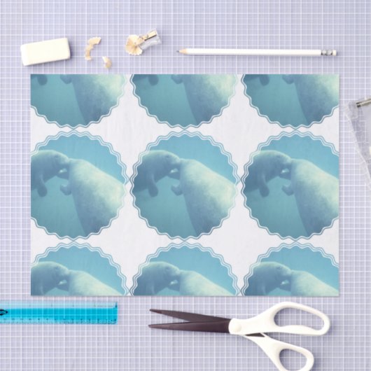 manatee-9 tissuepapier (Craft)