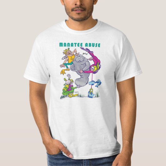 Manatee Abuse - Manatee Rights - Buddy Manatee T-shirt (Voorkant)