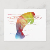 Manatee art briefkaart (Voorkant)