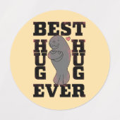 Manatee - Beste knuffel ooit - Knuffel - ASL Desig Labels (Design 1)